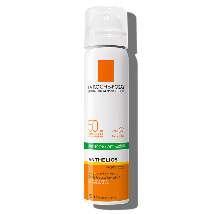 La Roche-Posay Anthelios XL, nebbia viso anti-lucidità, SPF 50, 75 ml