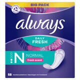 Always Dailies Fresh Protect, compresas, Normal, 58 unid.