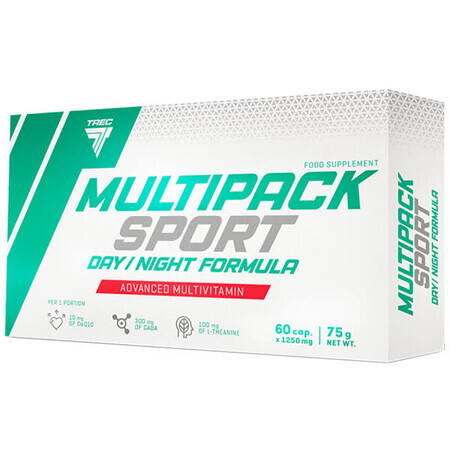 Trec Nutrition Multipack Fórmula deportiva día/noche, 60 cápsulas