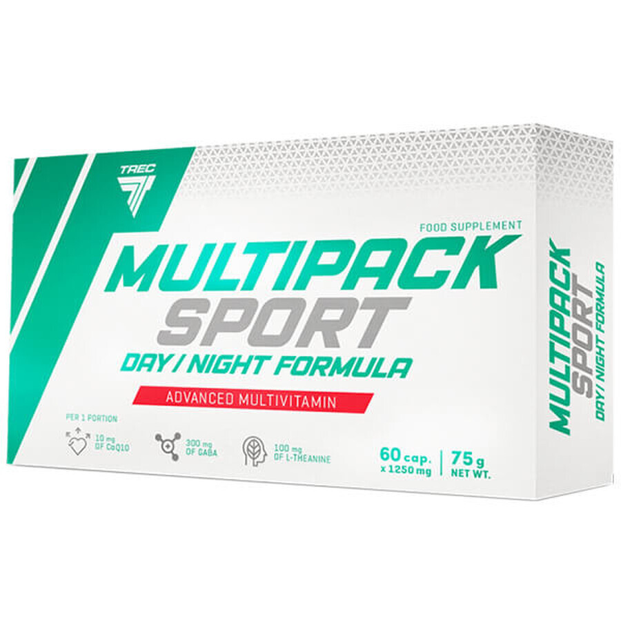 Trec Nutrition Multipack Fórmula deportiva día/noche, 60 cápsulas