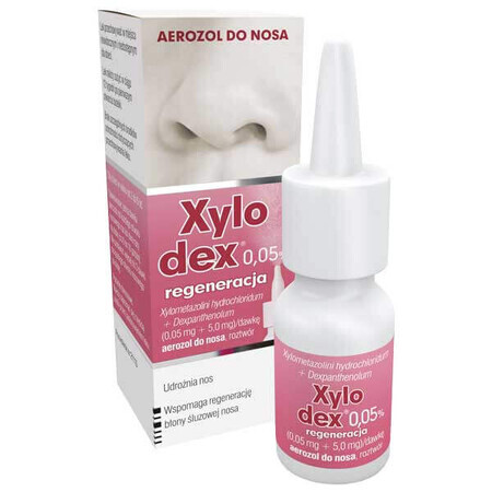 Xylodex 0,05% 0,05 mg + 5 mg, spray nasal, para niños de 2 a 6 años, 10 ml