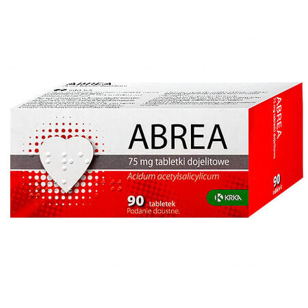 Abrea 75 mg, 90 comprimidos enterales