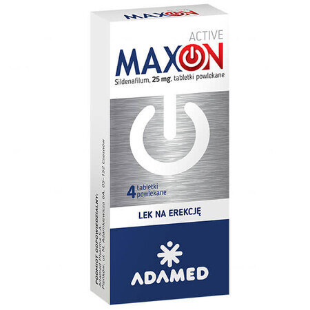 MaxON Active 25 mg, 4 Filmtabletten