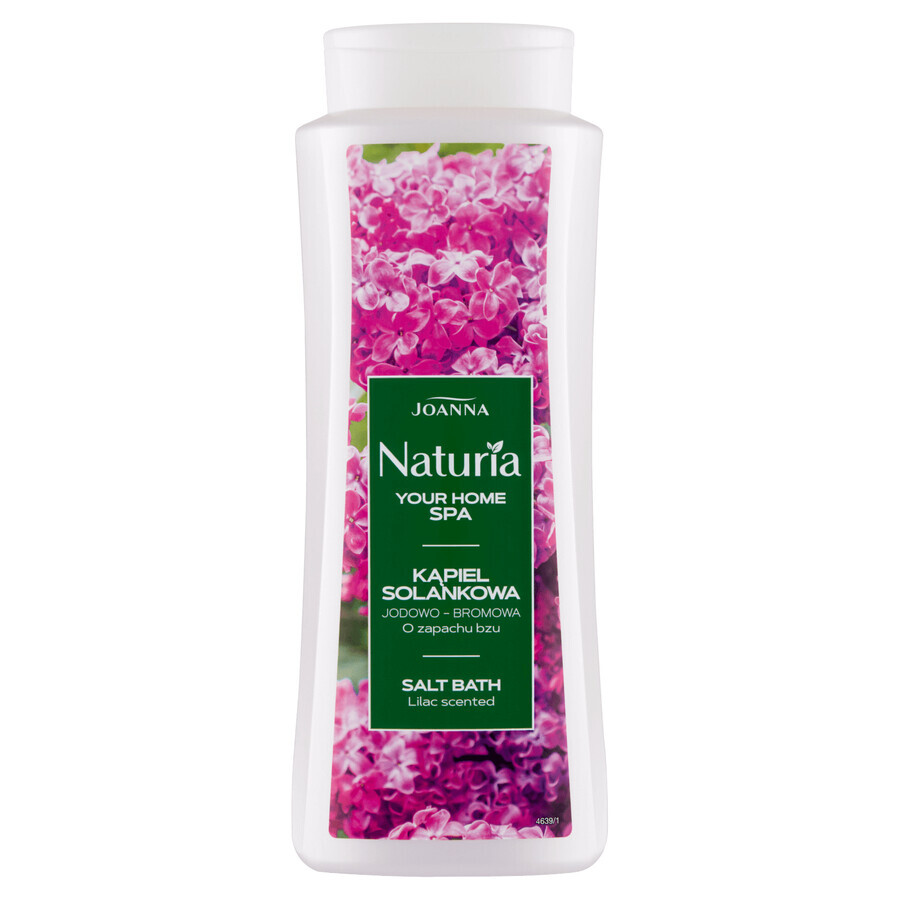 Joanna Naturia Body, baie de sare cu aromă de liliac, 500 ml