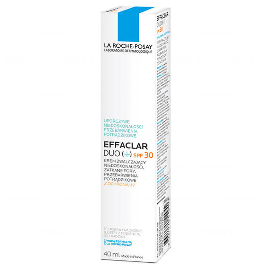 La Roche-Posay Effaclar Duo+, crème contre les imperfections, SPF 30, 40 ml