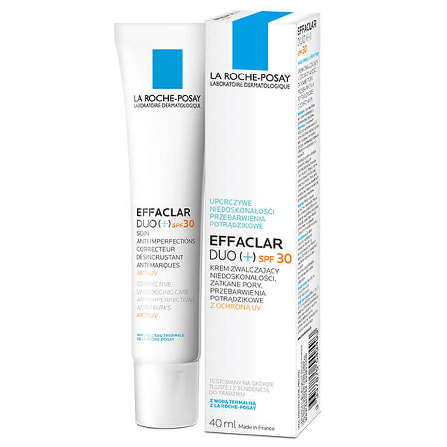 La Roche-Posay Effaclar Duo+, crème contre les imperfections, SPF 30, 40 ml