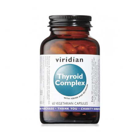 Complesso tiroideo Viridian, tiroide, 60 capsule