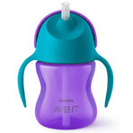 Avent, vaso con pajita y asas, morado, SCF796/02, a partir de 9 meses, 200 ml