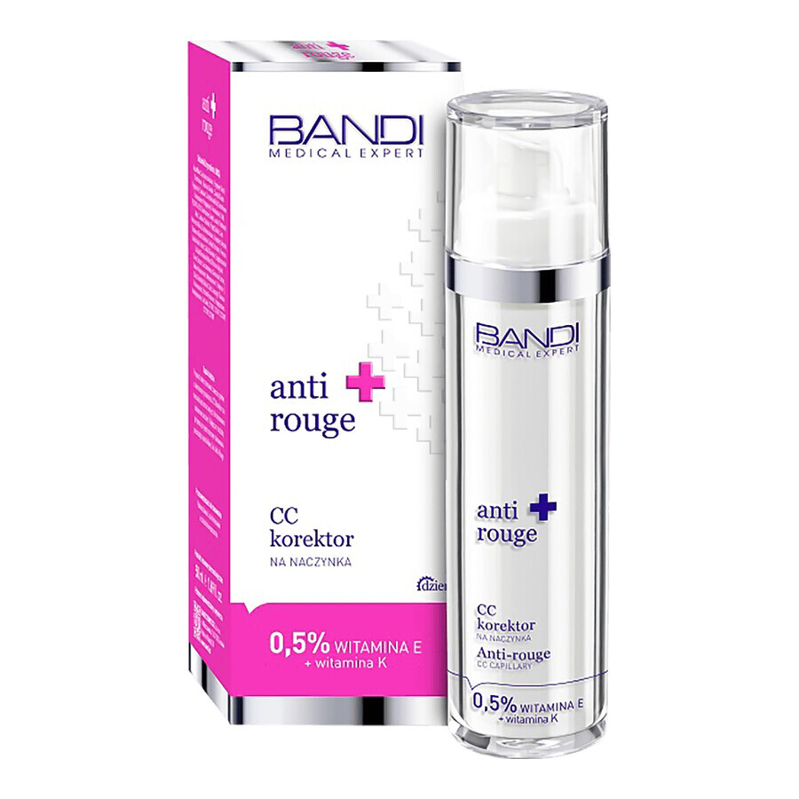 Bandi Medical Anti Rouge, CC correcteur pour les capillaires, 50 ml