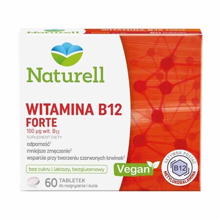 Naturell Vitamin B12 Forte, 60 Kautabletten