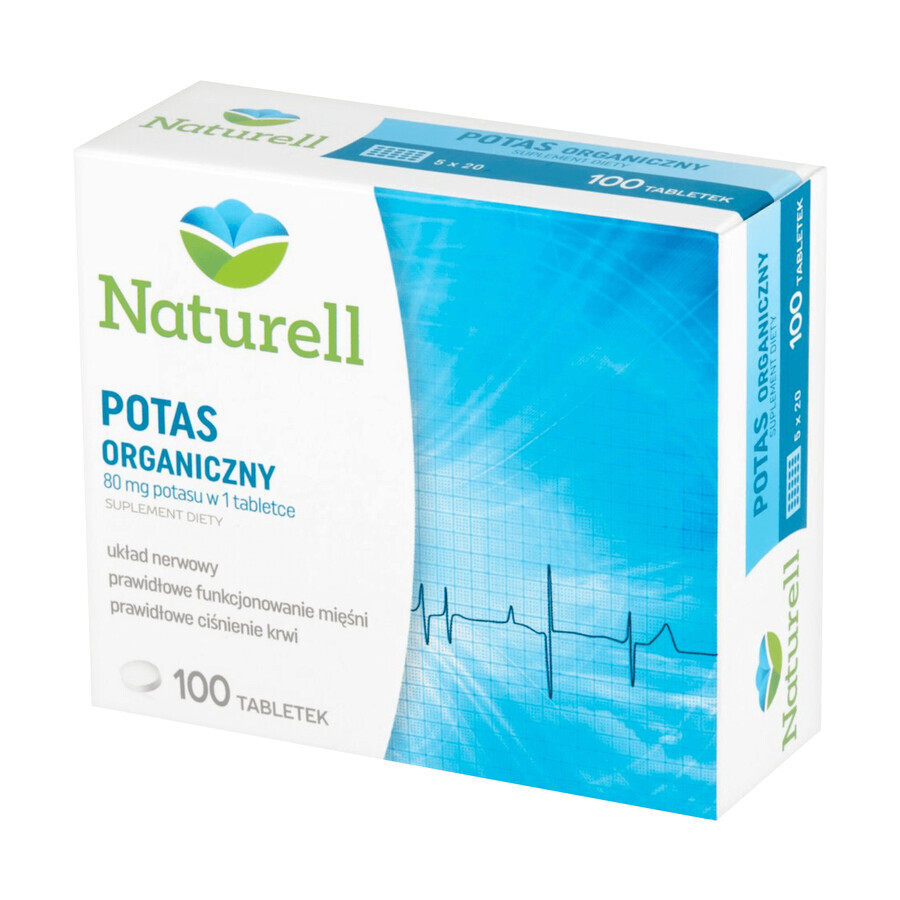 Naturell Organic Potassium, 100 comprimés