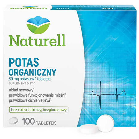 Naturell Organic Potassium, 100 comprimés