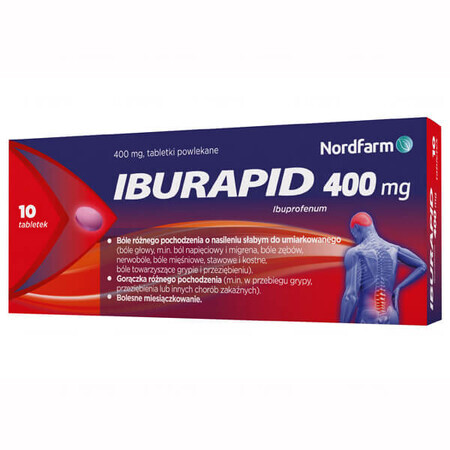 Iburapid 400 mg, 10 comprimidos recubiertos con película