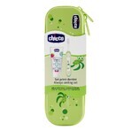 Set Chicco, cepillo de dientes + pasta de dientes, 50 ml + estuche, a partir de 12 meses, verde