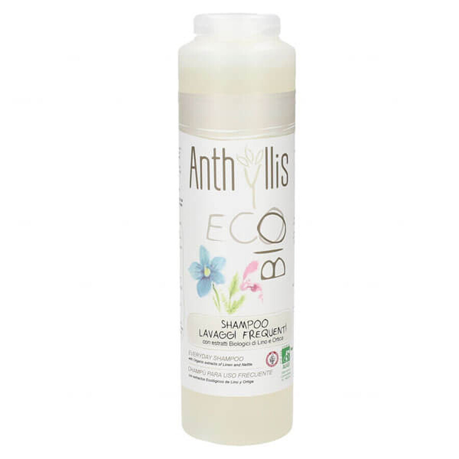 Anthyllis EcoBio, champú para lavados frecuentes con extracto de lino y ortiga, 250 ml