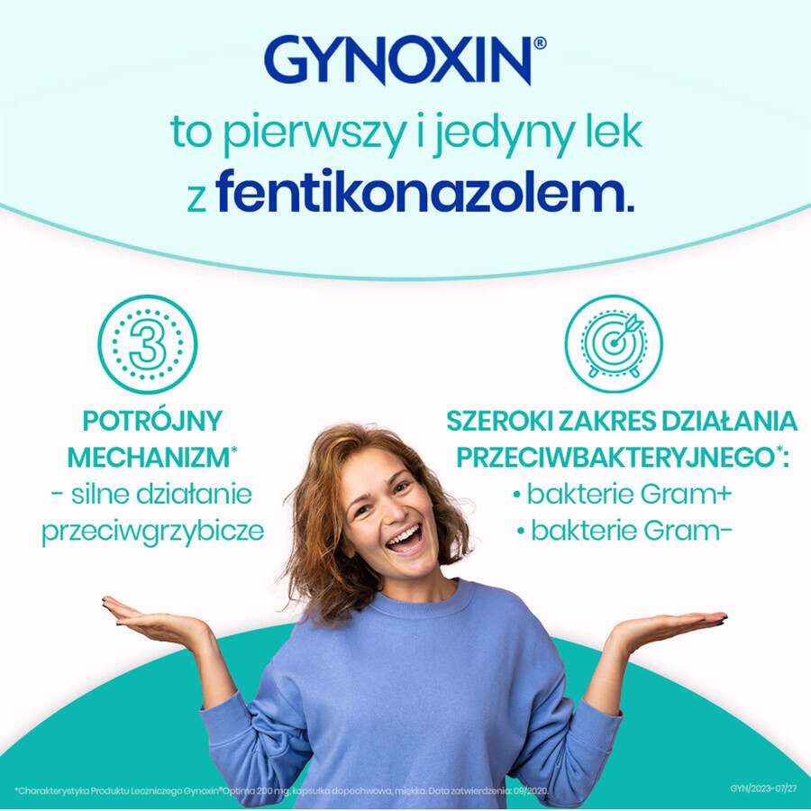 Gynoxin Optima 200 mg, 3 capsule vaginale moi