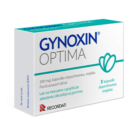 Gynoxin Optima 200 mg, 3 capsule vaginale moi