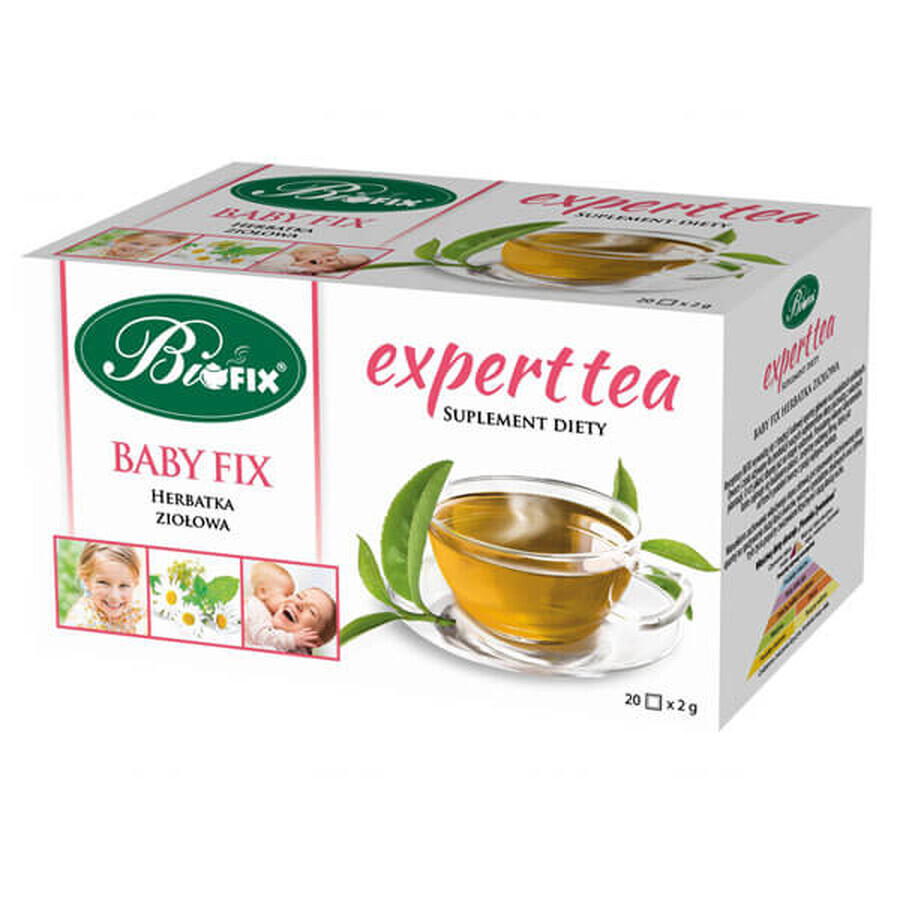 Bi Fix, Expert Tea Baby Fix, té para bebés, a partir de 3 años, 20 bolsitas