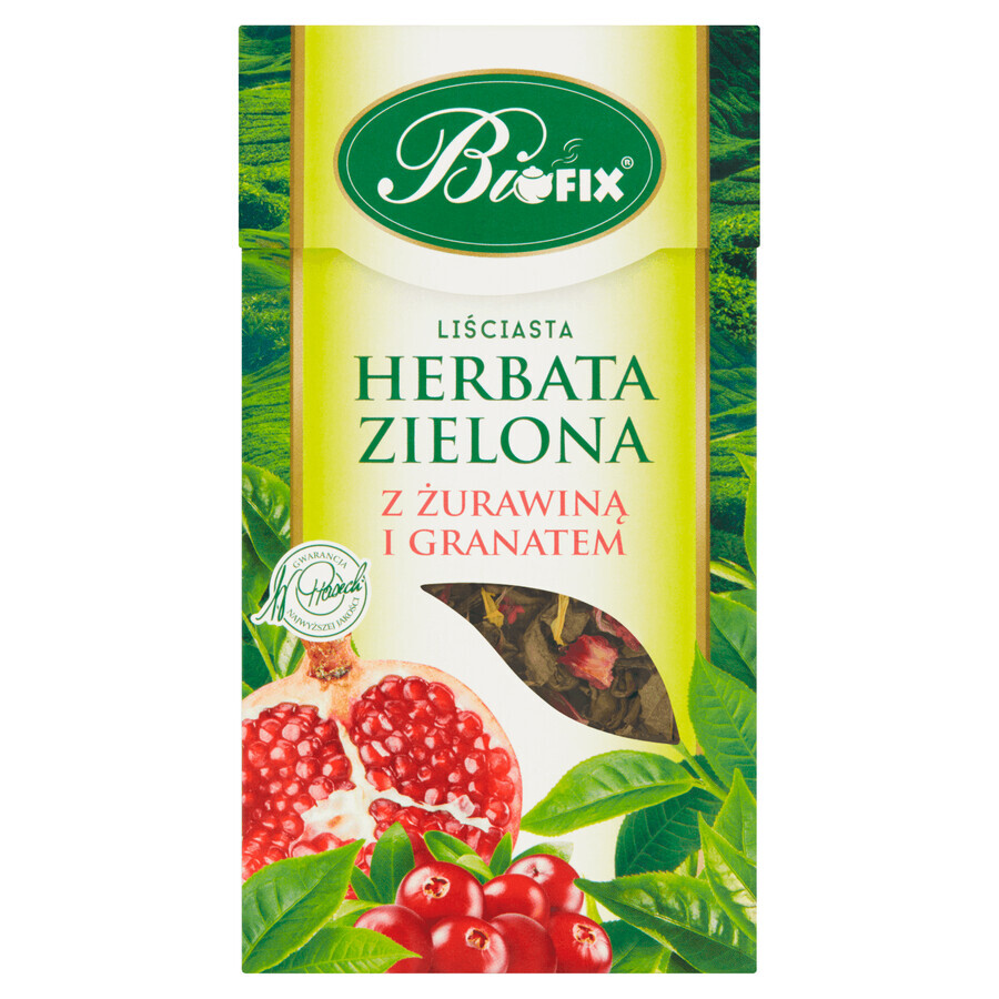 Bi Fix, Groen met cranberry en granaatappel, losse thee, 100 g