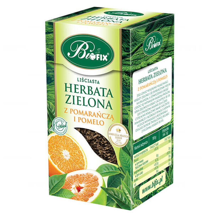 Bi Fix, Té verde con naranja y pomelo, hojas sueltas, 100 g