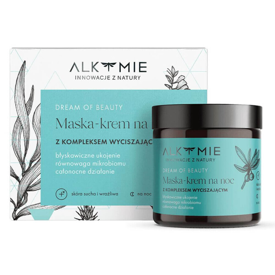 Alkmie Droom van schoonheid, kalmerend, nachtcrème masker, 60 ml