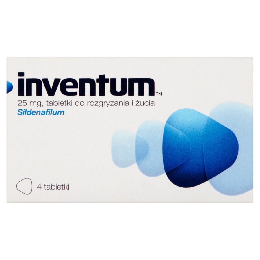 Inventum 25 mg, 4 comprimés à croquer