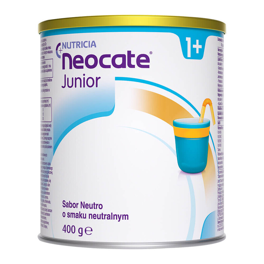 Neocate Junior, for children with cow's milk protein allergy and complex intolerance, after 1 year, neutral flavor, 400 g