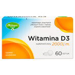 Herbapol Vitamina D3 2000 UI, 60 comprimidos recubiertos