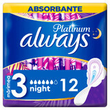 Always Platinum, compresas, Ultra Night, 12 uds.