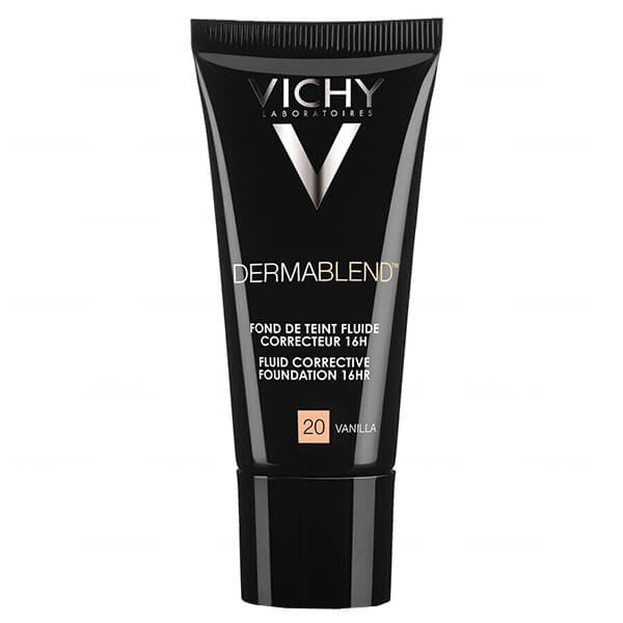 Vichy Dermablend, fluido corrector, nº 20, vainilla, 30 ml