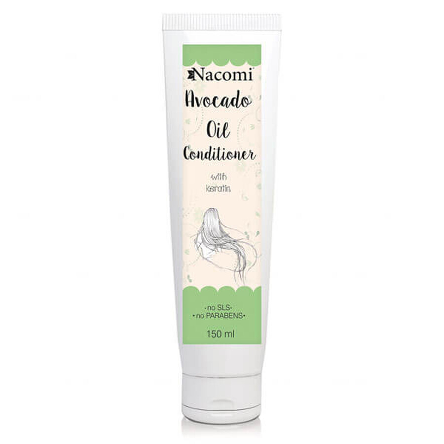 Nacomi, acondicionador para el cabello con queratina y aceite de aguacate, 150 ml