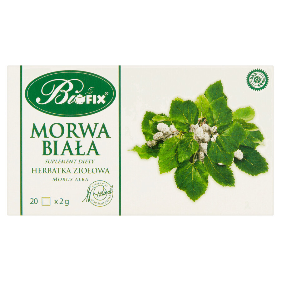 Bi Fix Morera blanca, infusión de hierbas, 2 gx 20 sobres