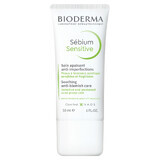 Bioderma Sebium Sensitive, crema de apoyo calmante para pieles con tendencia acneica, 30 ml