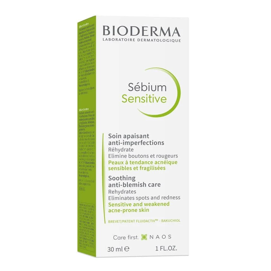 Cremă de fațǎ pentru ten acneic Bioderma Sébium Sensitive, 30 ml, Naos