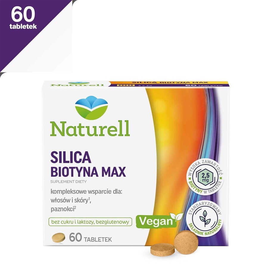 Naturell Silica Biotin Max, 60 comprimés