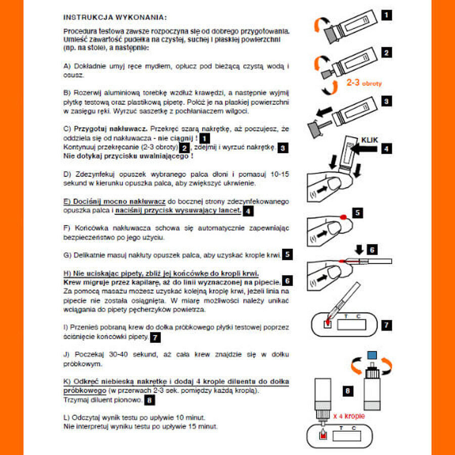 LabHome Syph-Check-1, análisis de sangre para la detección de anticuerpos contra T. pallidum, diagnóstico de sífilis, 1 unidad