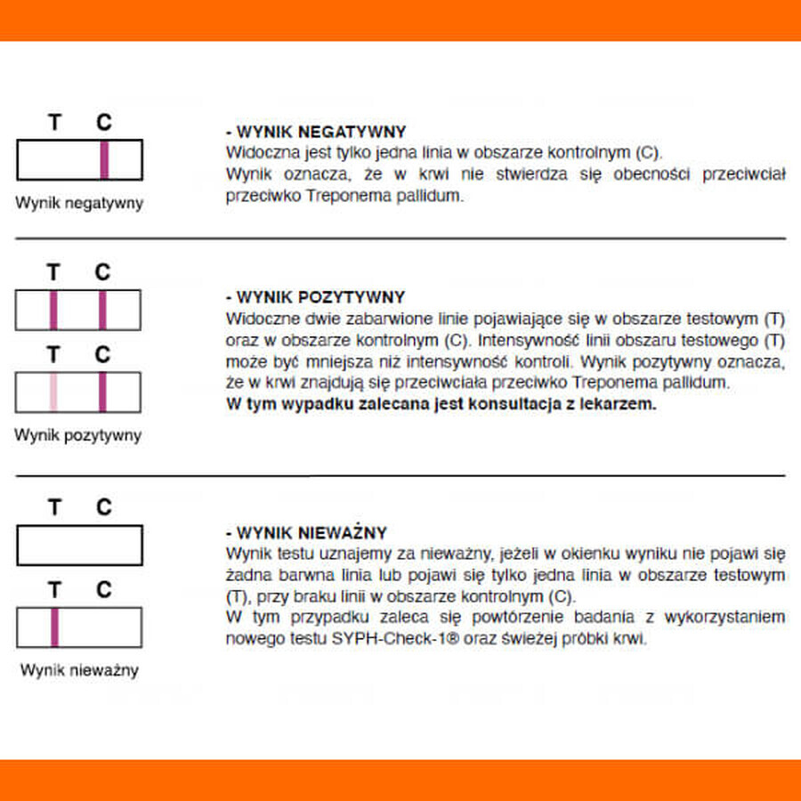 LabHome Syph-Check-1, análisis de sangre para la detección de anticuerpos contra T. pallidum, diagnóstico de sífilis, 1 unidad