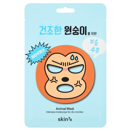 Skin79 Animal Mask Dry Monkey, mascarilla facial altamente hidratante, 23 g