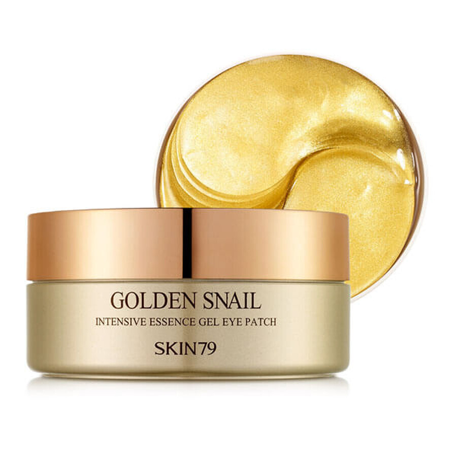 Skin79, Parche para ojos en gel con esencia intensiva de caracol dorado, parches para los ojos, 60 unidades