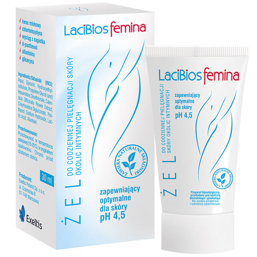 Lacibios Femina, gel de cuidado íntimo diario, 30 ml