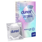 Durex Invisible Extra Moist Condoms Super Thin 10 Pack