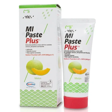 GC MI Paste Plus, pasta tópica, sabor a melón, 35 ml