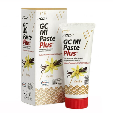 GC MI Paste Plus, pâte topique, arôme vanille, 35 ml