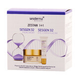 Sesderma Sesgen 32 set, crème nourrissante activant les cellules, 50 ml + crème améliorant le contour des yeux, 15 ml