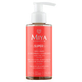 Miya mySUPERskin, aceite desmaquillante y limpiador ligero, rostro, ojos y labios, 140 ml