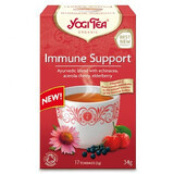 Yogi Tea Organic Immune Support, té de inmunidad, 2 gx 17 sobres