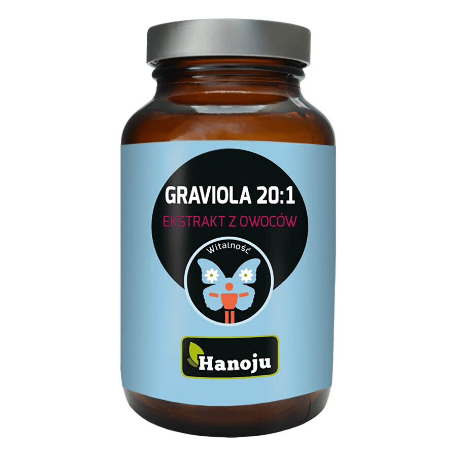 Hanoju Graviola 20:1, extracto de fruta, 90 comprimidos