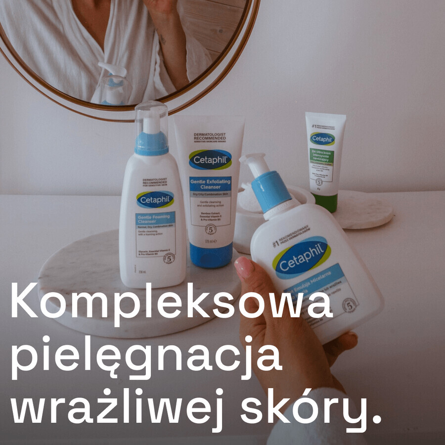 Cetaphil EM, emulsión micelar para el lavado de pieles sensibles, para toda la familia, 500 ml