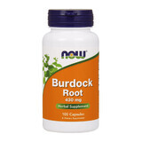 Now Foods Burdock Root, raíz de bardana 430 mg, 100 cápsulas