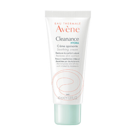 Avene Cleanance Hydra, beruhigende Creme für Gesicht und Körper nach pharmakologischen Behandlungen, 40 ml